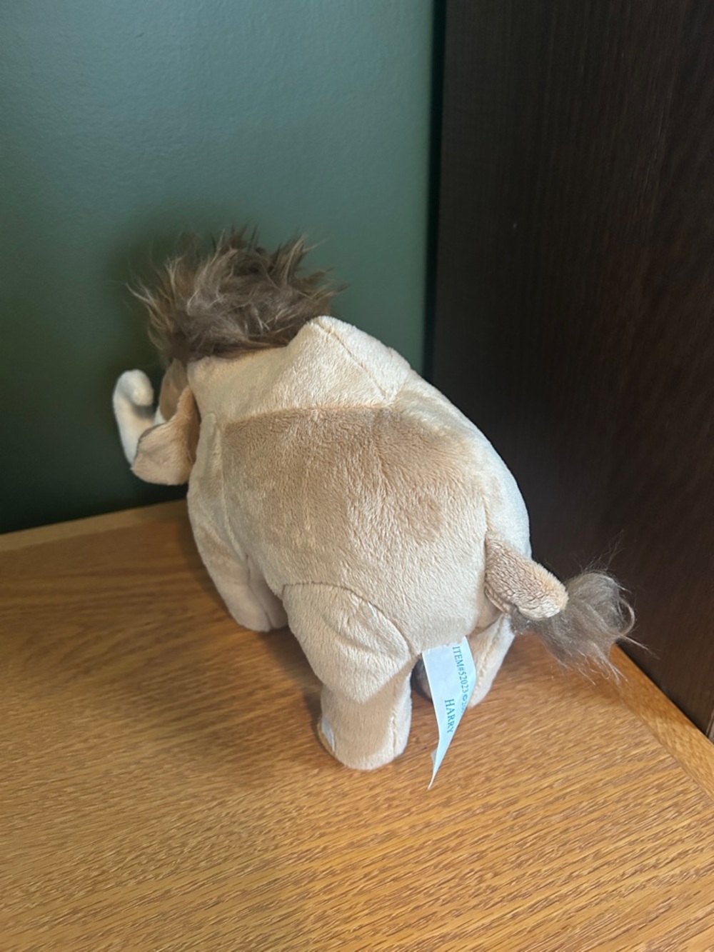 Plush Woolly Mammoth Stuffed Animal - Picture 2 of 3